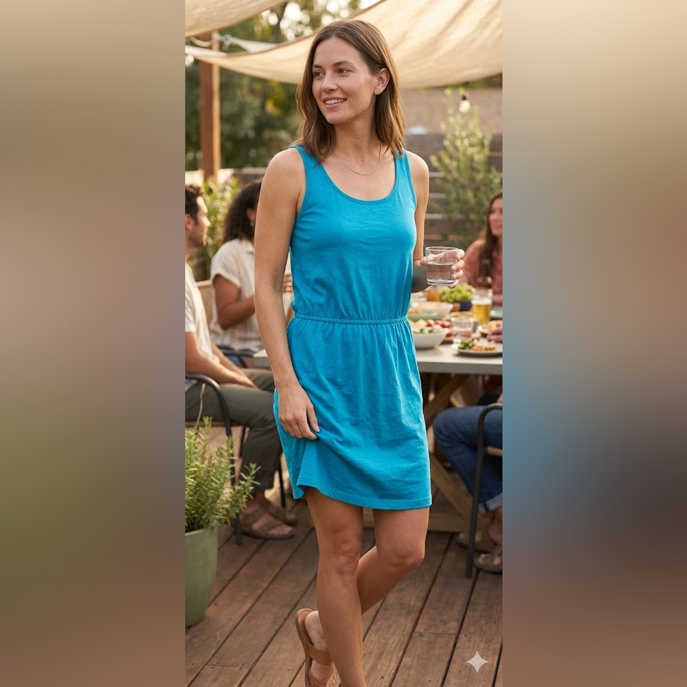 Prana prAna dress - blue tank size medium - summertime light cotton blend